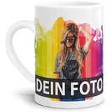 Tasse selbst individuell gestalten/Personalisierbar mit eigenem Foto Bedrucken/Fototasse/Motivtasse/Werbetasse/Firmentasse mit Logo/Schlanke Tasse