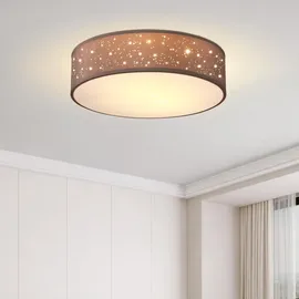 monzana Sternenhimmel 1-flammig 30 cm taupe rund