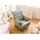 Massivmoebel24 Sessel Chesterfield Leder 84 x 84 x 94 cm Grau