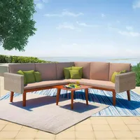 vidaXL Garten-Lounge-Set grau 43133