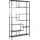 Kare Regal Loft Wandregal 195 x 115 x 30 cm Schwarz