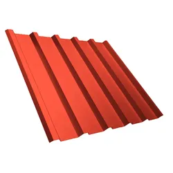 Trapezbleche 35M, Rot 0.75 mm Stärke
