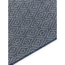 benuta basic In- & Outdoor-Teppich Lou Blau 200x300 cm - Teppich für Balkon, Terrasse & Garten