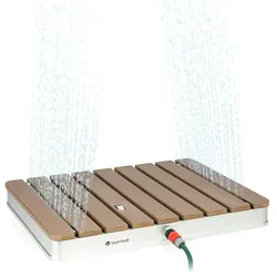 blumfeldt Gartendusche Pooldusche - Campingdusche - Silber-Metallic