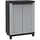 Terry Schrank Kunststoff 68x39x91,5 cm Schwarz 2 Türen 1 Einlegeboden