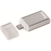 Hama USB 2.0 Micro-USB Kartenleser USB/Micro-USB Silber