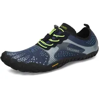 SAGUARO Barfußschuhe Herren Barfussschuhe Damen Barfuss Schuhe Outdoor Zehenschuhe Leicht Fitnessschuhe Traillaufschuhe mit Breite Zehenbox, Fast I - Barfußschuhe Blau, Gr.41 EU - 41 EU
