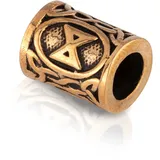 NKlaus DAGAZ - Bronze Futhark Rune Bartperle Germanisch Keltisch Wikinger Gothic 3547