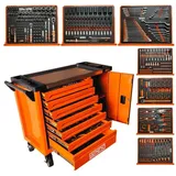 Apex Digital toolcar APEX Garage 2024 7/8 Orange voll bestückt Jumbo Werkstattwagen Werkzeugwagen
