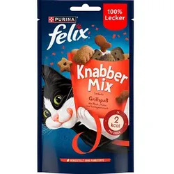 felix® Katzen-Leckerli KnabberMix Grillspaß 8x 60,0 g