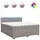 vidaXL Boxspringbett 180 x 200 cm Taupe
