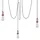 GLOBO Pendelleuchte 3-flg. 200 cm rund Metall Textil kupfer