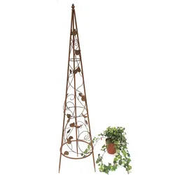 DanDiBo Rankhilfe Pyramide Metall 118 cm 082547 Kletterhilfe Rankgerüst Ranke Obelisk