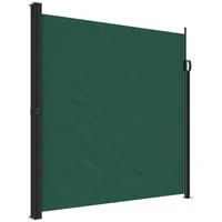 vidaXL Seitenmarkise Ausziehbar Dunkelgrün 200x500 cm