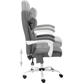 vidaXL Massage-Bürostuhl Kunstleder Grau
