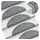 vidaXL Treppenmatten 15 Stk. Grau 56x17x3 cm