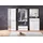 Stella Trading Garderobenpaneel Memphis Weiß, Eiche Artisan Holzwerkstoff, 80x118x30 cm Aufhängemöglichkeit, Hutablage, Kleiderstange, Garderobe, Garderobenpaneele, Garderobenpaneele