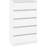 vidaXL Schubladenschrank Weiß 60x36x103 cm Holzwerkstoff