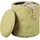 Interlink Hocker mit Stauraum 34 x 40 x 34 cm Gelb