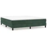 vidaXL Boxspringbettgestell 160 x 200 cm Dunkelgrün