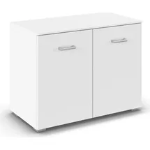 Rauch Kommode RAUCH "Gamma", alpinweiß, B:80cm H:61cm T:42cm, Holzwerkstoff, Sideboards, Kommode, mit 2 Türen, verstellbaren Böden und viel Stauraum MADE IN GERMANY