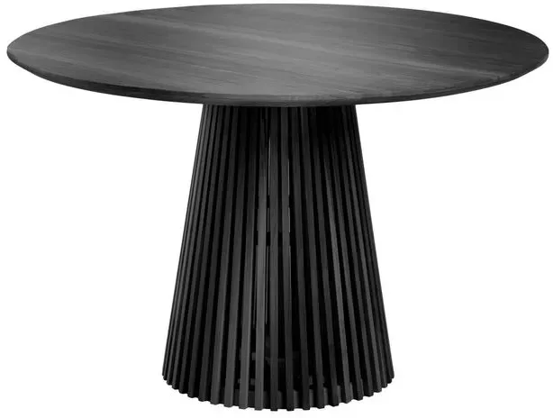 Kave Home Esstisch Irune Ø 120 cm Holz Schwarz