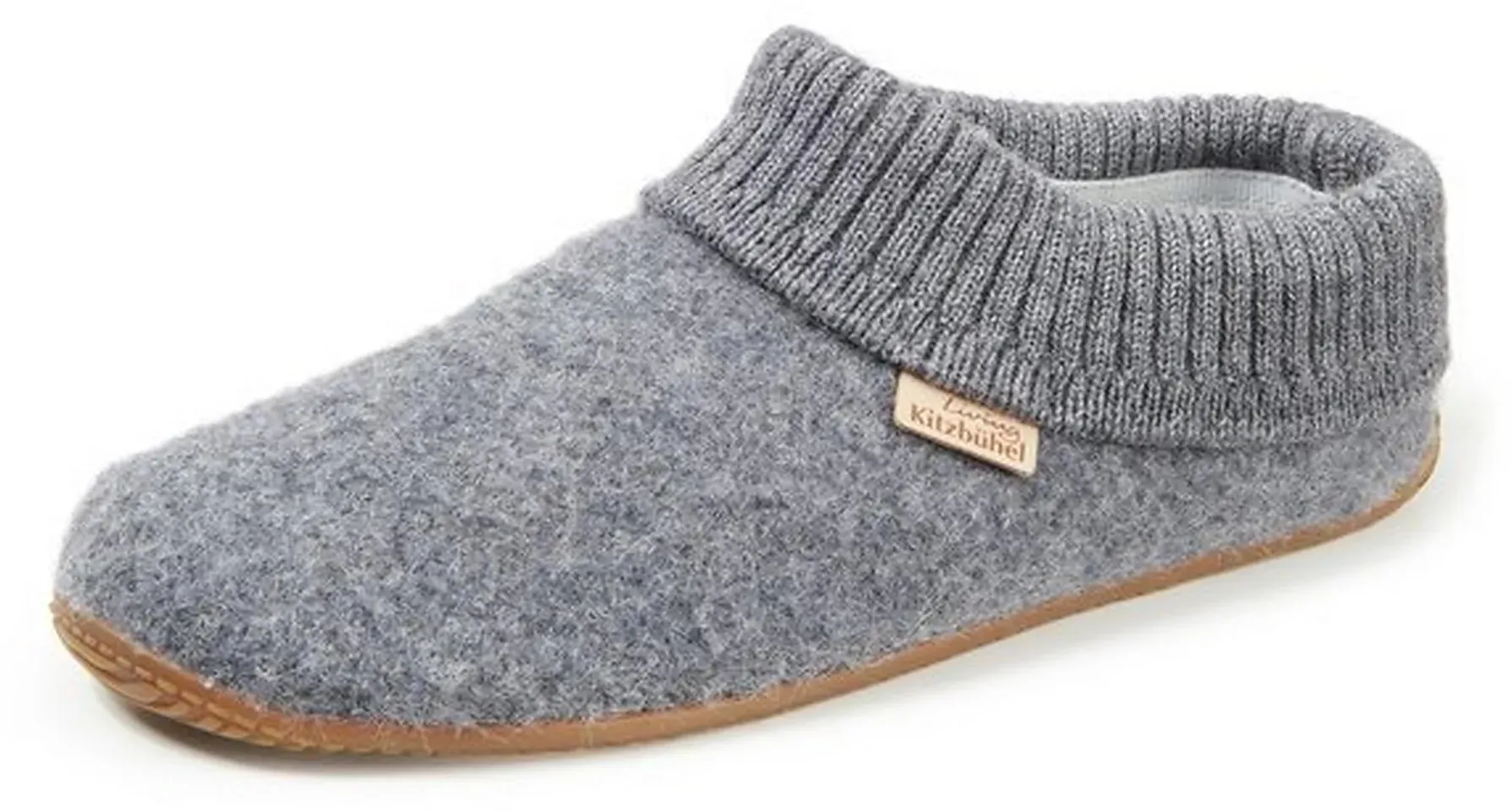 Les chaussons en laine vierge  Living Kitzbühel gris