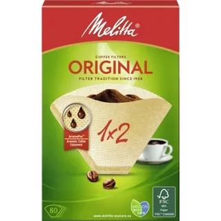 Melitta 1x2 Original Kaffeefilter naturbraun 80 St.