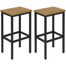 OEM Küchenbarhocker Aus Erle, 2er-set, 40 X 30 X 65 cm, I Begryf