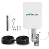 Mophamp MIMO LTE Router Richtantenne Dual-Polarisation 4G 5G 698-3800Mhz 2x10m Kabel passend zu Router Huawei Vodafone Telekom Speedport Speedbox O2 FritzBox LTE TP Link Teltonika