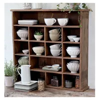 Chic Antique Wandregal 88 x 20 x 85 cm Braun