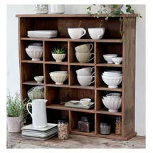 Chic Antique Wandregal 88 x 20 x 85 cm Braun