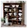 Chic Antique Wandregal 88 x 20 x 85 cm Braun