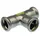 Buderus Logafix Gas T-Stück IG 88,9mm mit M-Presskontur, Edelstahl 7738327651