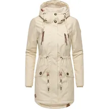 Ragwear Wintermantel "Elsie", Damen, Gr. M (38), beige, Außenmaterial: 65% Polyester, 35% Baumwolle. Innenfutter: 100% Polyester. Wattierung: 100% Polyester, tailliert ca.