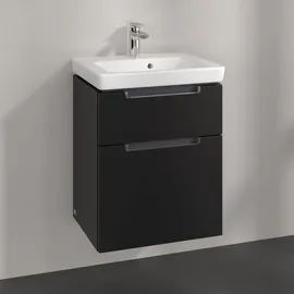 Villeroy & Boch Waschtischunterschrank 2 Auszüge 48,5 x 59 x 38 cm Schwarz