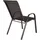 Garden Pleasure RIONA Gartenstuhl 55 x 73 x 94 cm schwarz 2 St.