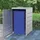 vidaXL Mülltonnenbox 78 x 69 x 115 cm silber