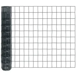 10m Gitterzaun 100cm - Premium Maschendrahtzaun 100x75mm, Gartenzaun, anthrazit