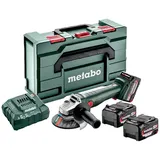 Metabo W 18 L 9-125 inkl. 3 x 4.0 Ah + metaBox 165 L