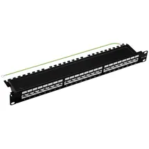 profipatch.com Patchpanel 19 Zoll 24 Port Cat.6a 10 Gbit/s geschirmt 1HE