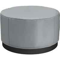 Vevor Abdeckung für Whirlpool Staubabdeckung wasserdicht, Rund Grau 200x200x85cm