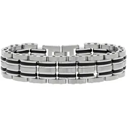 Lucardi Armband Stahl - silbern Damen 