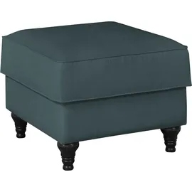 OTTO home Hocker Westminster Microfaser 65 x 50 x 65 cm Blaugrün