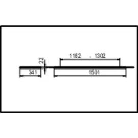 RIDI Homelight FEDGE2-PD 1-flg. 62 cm Silber
