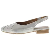 Everybody Brunilde Sling Pumps grau silber Glitzer für Damen, grau, Größe 39 1⁄2 EU