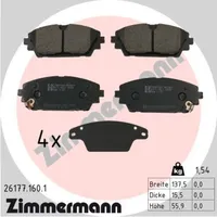 ZIMMERMANN Bremsbelagsatz, Scheibenbremse