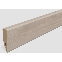 EGGER Sockelleiste L207 Kubisch für Fußboden Belfort 6 cm Eiche Silber