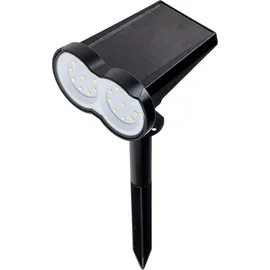 ChiliTec 23859 Gartenstrahler Solar mit Erdspieß, 80lm Dämmerungssensor, IP65