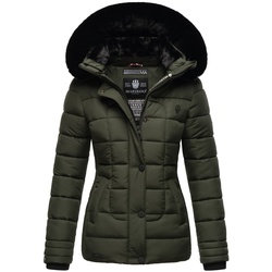 MARIKOO Damen Outdoor Winter Steppjacke mit abnehmbarer Kapuze Qesraa